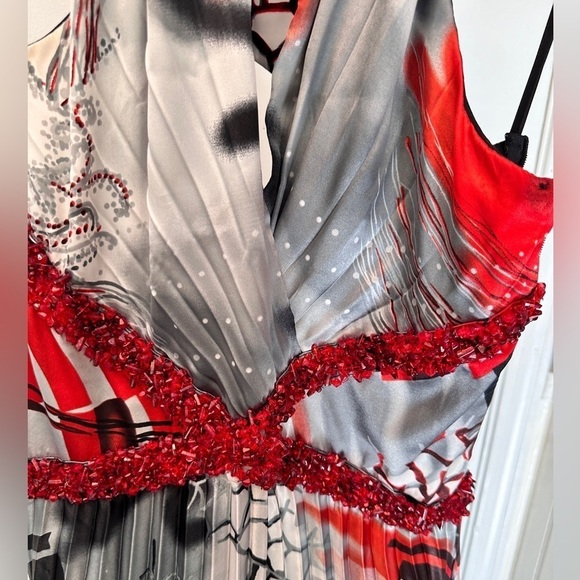 Alchera Halter Maxi Dress with Pleated Skirt, Size 40 (XS) - Picture 10 of 16